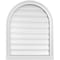 Ekena Millwork Round Top Surface Mount PVC Gable Vent: Functional, w/ 2"W x 2"P Brickmould Sill Frame, 24"W x 30"H GVPRT24X3003SF - alternate 1